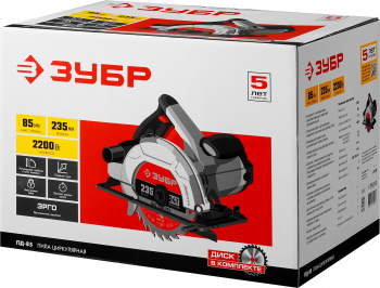 Циркулярная пила (дисковая) Зубр ПД-85