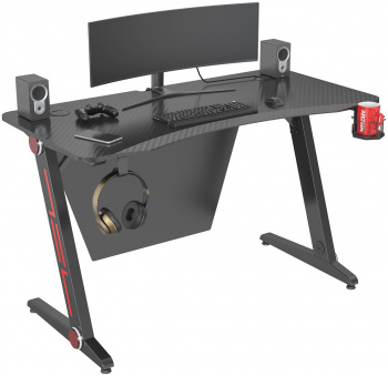Стол игровой Cactus  CS-GTZ-BKRD-CARBON