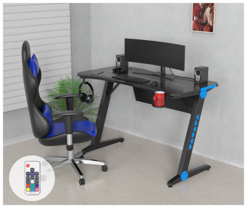 Стол игровой Cactus  CS-GTIZ-BK-CARBON-RGB