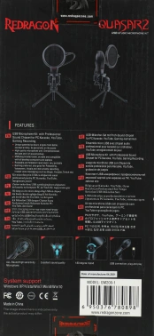 Микрофон проводной Redragon Quasar 2 GM200-1