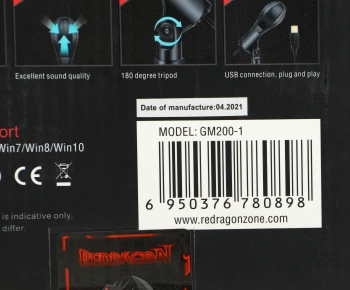 Микрофон проводной Redragon Quasar 2 GM200-1