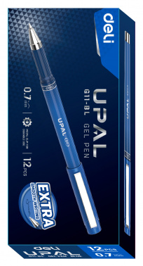 Ручка гелев. Deli Upal EG11-BL