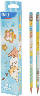 Карандаш ч/г Deli  MiYou