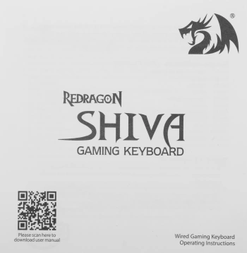 Клавиатура Redragon Shiva
