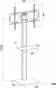 Стойка для телевизора Cactus CS-VM-ST97-D