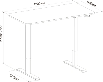 Стол для компьютера Cactus  CS-ED-BBK