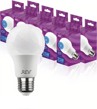 Лампа светодиодная Rev 25Вт цок.:E27 груша 230B св.свеч.бел.хол. A60 (упак.:10шт) (32419 5)