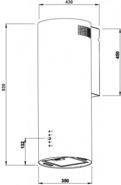 Вытяжка каминная Weissgauff Gracia WH