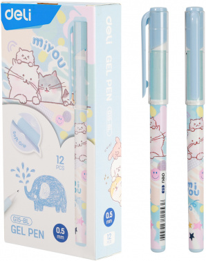 Ручка гелев. Deli MiYou EG15-BL