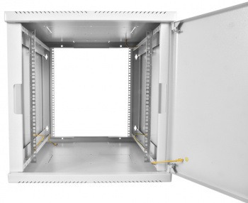 Шкаф коммутационный ЦМО (ШРН-М-9.500.1) настенный 9U 600x520мм пер.дв.металл направл.под закл.гайки 130кг серый 456мм 18.9кг 180град. 480мм IP20 сталь