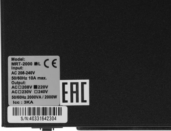 Источник бесперебойного питания Powercom Macan MRT-2000-L