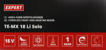 Дрель-миксер Einhell PXC TE-MX 18 Li - solo