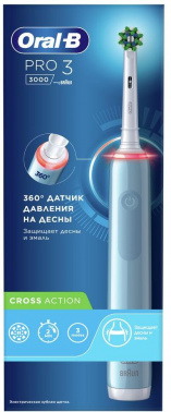 Зубная щетка электрическая Oral-B Pro 3/D505.513.3 CrossAction