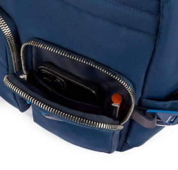 Рюкзак женский Piquadro PQ-RY CA5699RY/BLU синий нейлон/натур.кожа