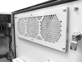 Шкаф коммутационный ЦМО (ШТВ-НН-12.6.5-4ААА-Т1) настенный 12U 620x530мм пер.дв.металл несъемн.бок.пан. 150кг серый 420мм 58кг 120град. 600мм IP54 IK10 металл уличный всепогодный антиванадальный с вентилятором с нагревателем укомплектованный