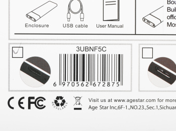 Внешний корпус SSD AgeStar 3UBNF5C