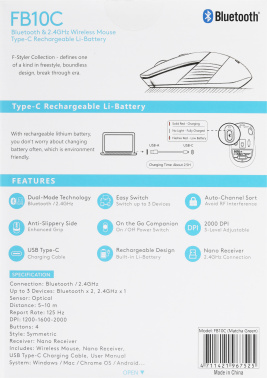 Мышь A4Tech Fstyler FB10C