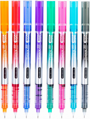 Набор ручек роллер Deli Think EQ300-8C