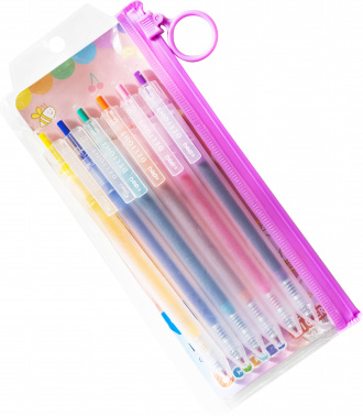 Набор ручек гелев. Deli Delight EG118-6C