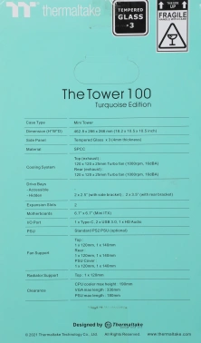 Корпус Thermaltake The Tower 100 Turquoise