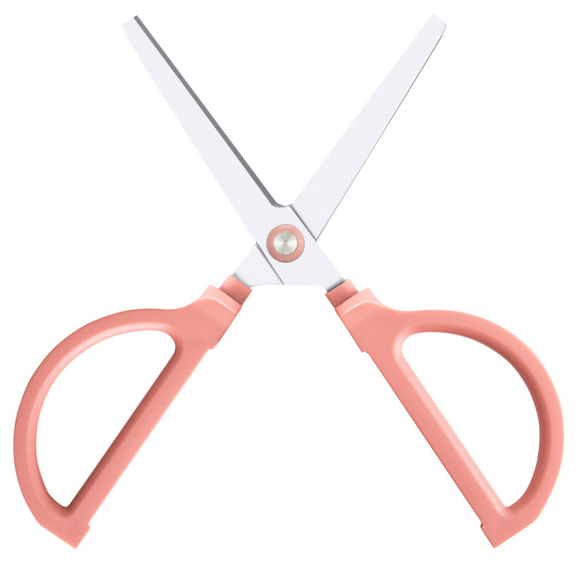 Ножницы Deli ENS051PINK Nusign офисные 170мм ручки пластиковые титановое покрытие сталь розовый
