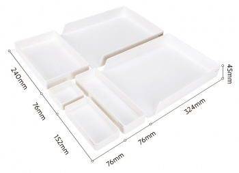 Органайзер настольный Deli ENS001WHITE