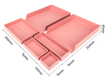 Органайзер настольный Deli ENS001pink