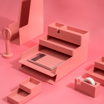 Органайзер настольный Deli ENS001pink