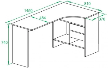 Стол для компьютера Сокол  СПм-25 Л