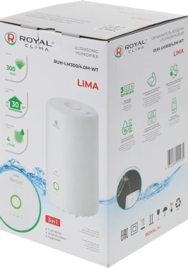 Увлажнитель воздуха Royal Clima RUH-TB300/4.0M-WT