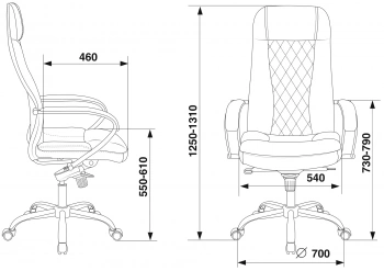 Кресло руководителя Бюрократ  CH-609SL/ECO
