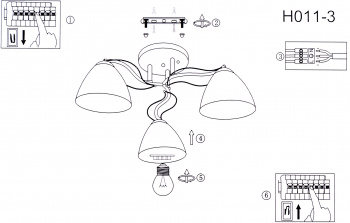 Люстра Hiper Gabriella  H011-3