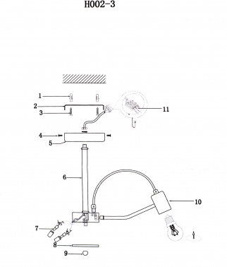 Люстра Hiper Siena  H002-3