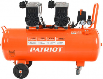 Компрессор поршневой Patriot WO 80-360