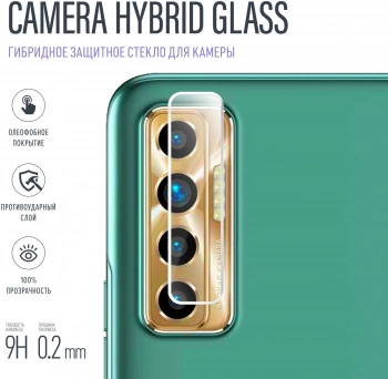 Защитное стекло для камеры BoraSCO прозрачный для Tecno Camon 17P гибридная антиблик. 1шт. (40396)