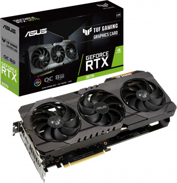 Видеокарта Asus PCI-E 4.0  TUF-RTX3070-O8G-V2-GAMING