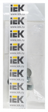 Скоба IEK CMAT10-19-010 однолапковый 19мм сталь оцинкованная белый (упак.:10шт)