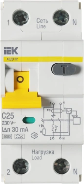 Выключатель автом. дифф. тока IEK MAD22-5-025-C-30  АВДТ 32