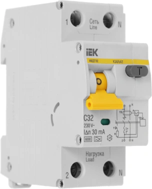 Выключатель автом. дифф. тока IEK MAD22-5-032-C-30  АВДТ 32