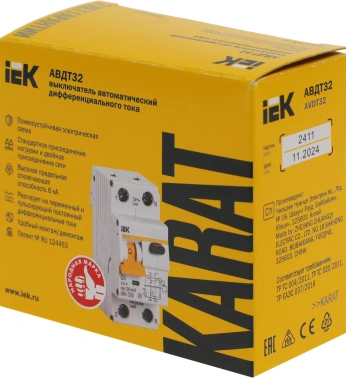 Выключатель автом. дифф. тока IEK MAD22-5-032-C-30  АВДТ 32