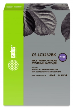 Картридж струйный Cactus CS-LC3237BK