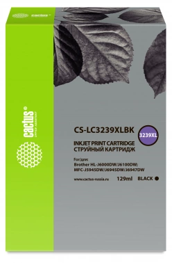 Картридж струйный Cactus CS-LC3239XLBK