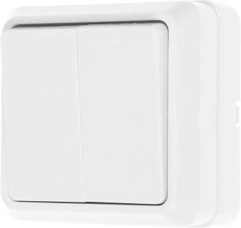 Выключатель IEK Октава откр. 2кл. IP20 белый (EVO20-K01-10-DC)