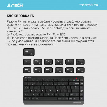Клавиатура A4Tech Fstyler FBK11