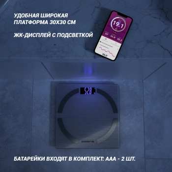 Весы напольные электронные Polaris PWS 1886 IQ Home