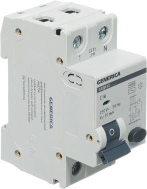 Выключатель автом. дифф. тока IEK MAD25-5-016-C-30  АВДТ 32 Generica