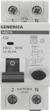 Выключатель автом. дифф. тока IEK MAD25-5-032-C-30  АВДТ 32 Generica