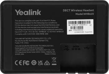 Гарнитура беспроводная Yealink WH62 Dual UC