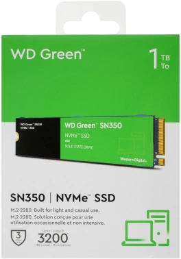 Накопитель SSD WD Original PCIe 3.0 x4 1TB WDS100T3G0C