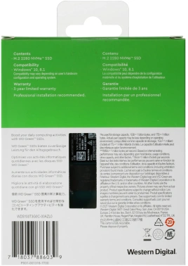 Накопитель SSD WD Original PCIe 3.0 x4 1TB WDS100T3G0C